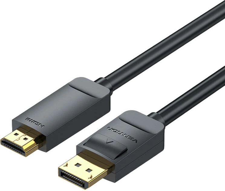 Kabllo DisplayPort në HDMI Vention HAGBH, 2m, 4K 30Hz, e zezë