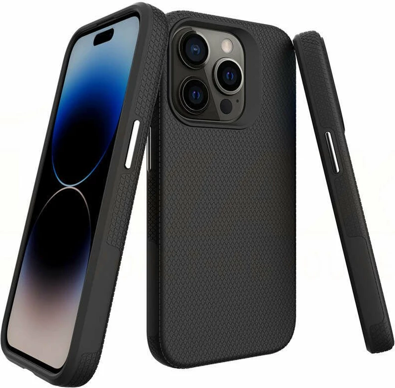 Mbështjellës VMAX Triangle për Samsung Galaxy A14 4G/5G, TPU+PC, i zi