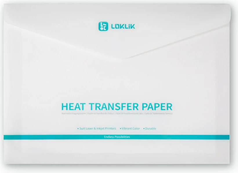 Letër transferi LOKLiK Heat Transfer Paper, për tekstile të çelëta, 8 copë