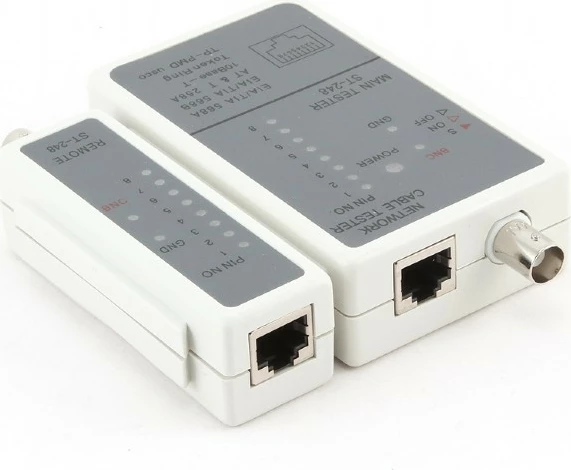 Testues kabllosh, Gembird NCT-1, RJ-45 dhe RG-58, 9V, i bardhë