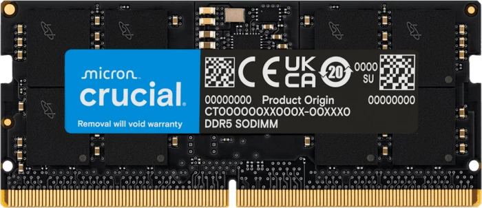 RAM Memorje Crucial CT64G56C46S5 64GB DDR5-5600 SODIMM CL46 1.1V (1x64GB)