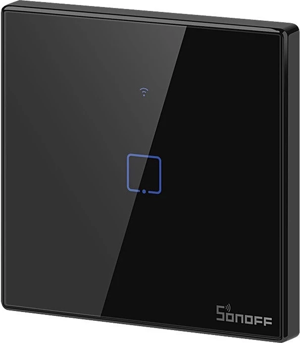 Switch i mençur Sonoff T3EU1C-TX, 1 kanal, WiFi + RF 433MHz, i zi