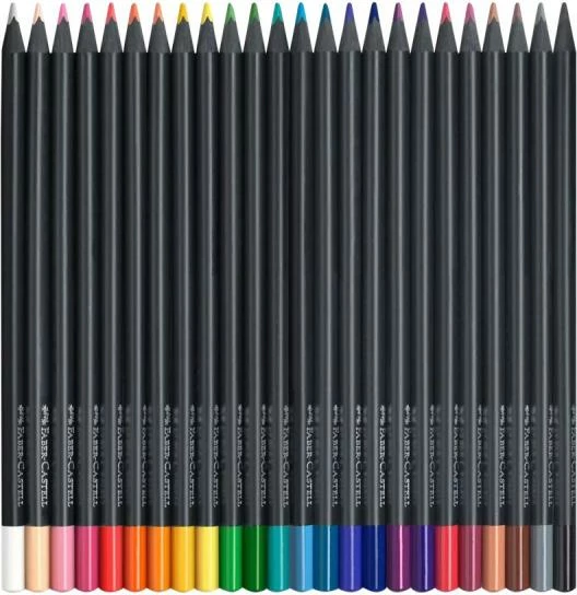 lapsa me ngjyra Faber-Castell FC-116424 (FC116424), set 24 copë, zi