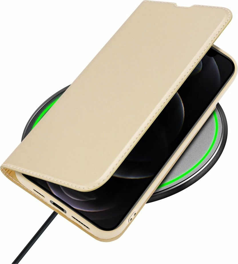 Mbështjellës Dux Ducis Skin Pro Bookcase për iPhone 13 Pro Max, ari