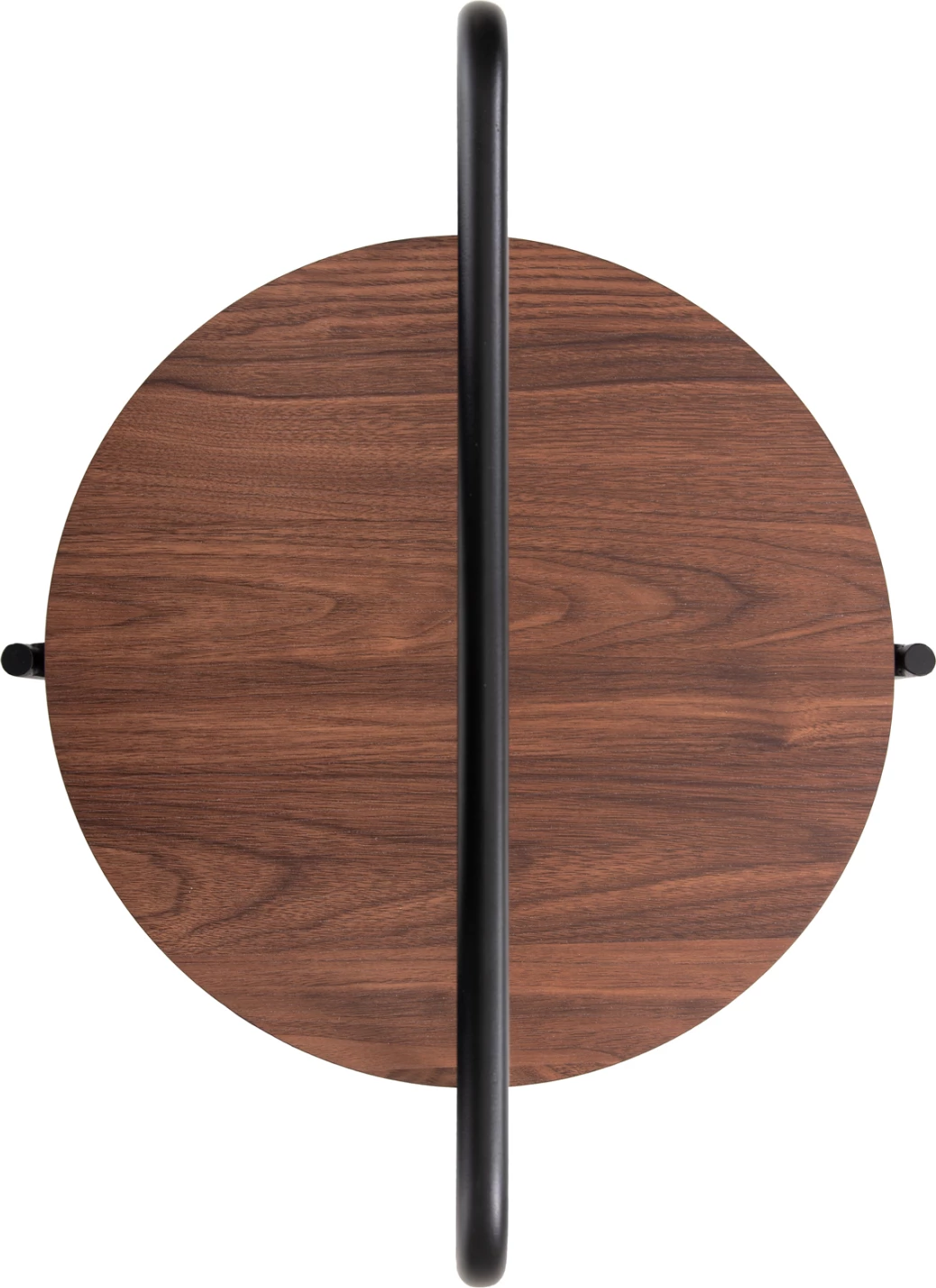 Tavolinë anësore SYLO FH9618.02 MDF ngjyrë arre-kornizë metalike e zezë Φ44x66Hcm