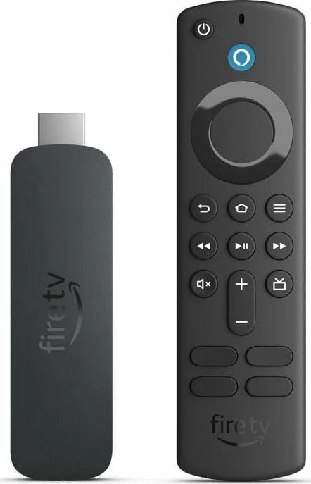 Stick streaming Amazon Fire TV Stick 4K 3rd Gen (2024) 8GB, Wi‑Fi 6, i zi, set me telekomandë Alexa