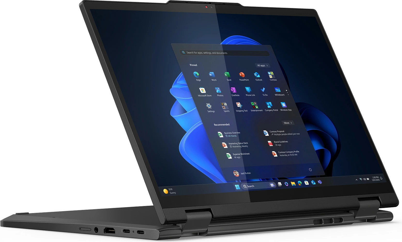 Laptop Lenovo ThinkPad T14s 2-in-1 G1 21R3, Core Ultra 7 255U, 32GB RAM, 1TB SSD, 14" Touch, LTE 5G, Windows 11 Pro, i zi