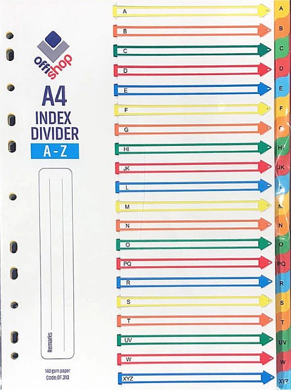 OSH KARTON PER NDARJE A-Z OF310