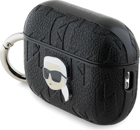 Mbështjellës Karl Lagerfeld Monogram Karl Head për AirPods Pro 2, i zi