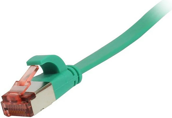Kabllo rrjeti Synergy21 RJ45 CAT6, 1.5m, flat, FTP (U/FTP), TPE Superflex, gjelbër
