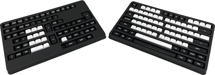 Set kapakësh tastesh Redragon A132 PBT Double Shot, 150 copë, bardh/zi