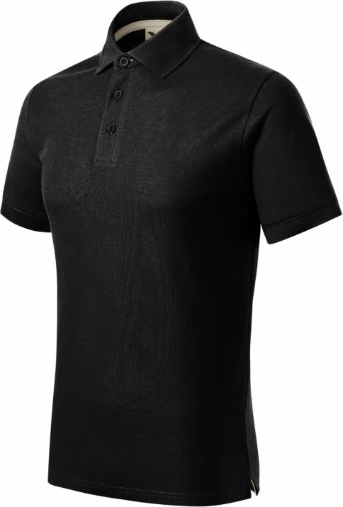 Polo maicë Malfini për meshkuj, e zezë