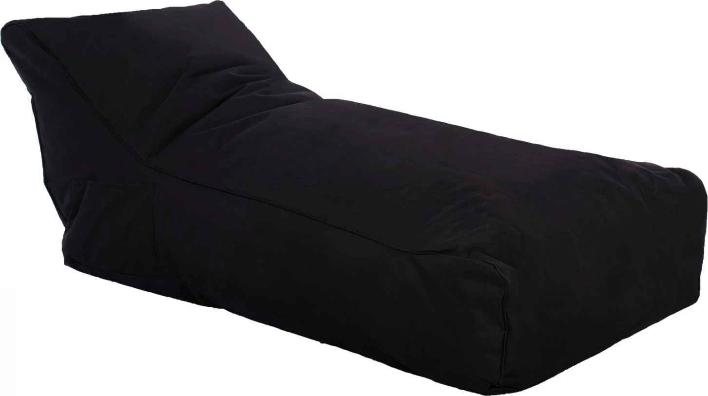 Pouf Alok, ngjyrë e zezë, mbrojtje UV, 140x70x60 cm