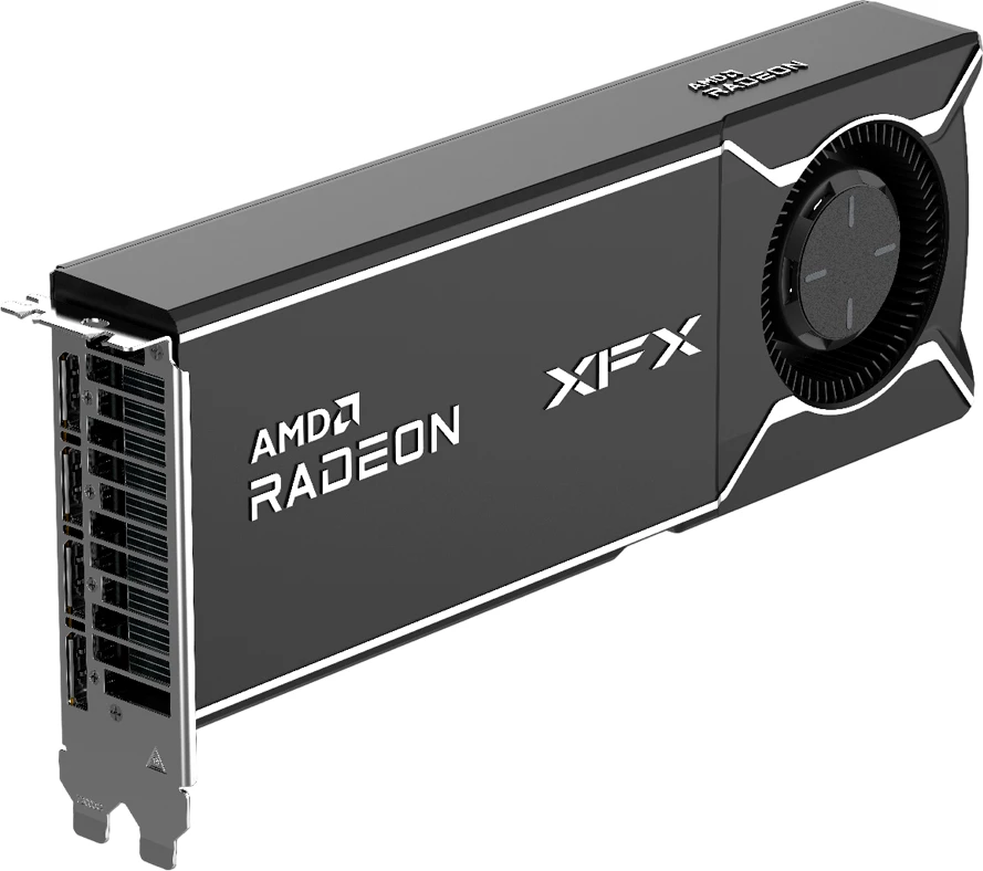 Kartelë grafike XFX AMD Radeon AI Pro R9700 Blower 32GB GDDR6, 4x DisplayPort, RDNA 4, e zezë