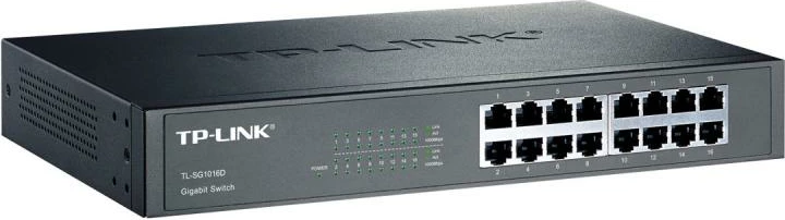 Switch, TP-Link, TL-SG1016D, 16 porta Gigabit 1Gbps
