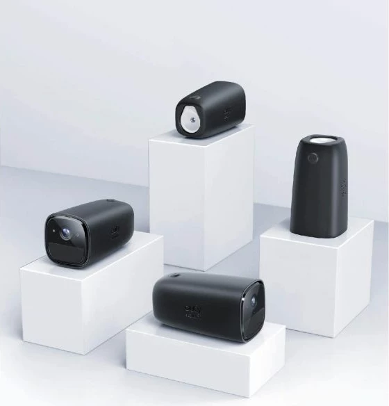 Mbështjellës silikoni ANKER Eufy Security për eufyCam 1 dhe 2, T8711111, 2 copë, i zi