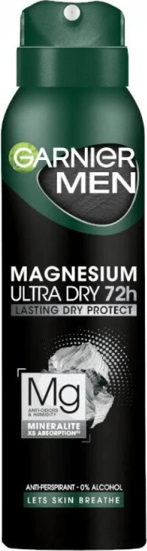 Deodorant Garnier Magnesium Ultra Dry, 150 ml