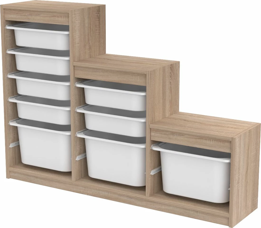 Dollap multifunksional Hanah Home, ngjyrë Sonomo e bardhë