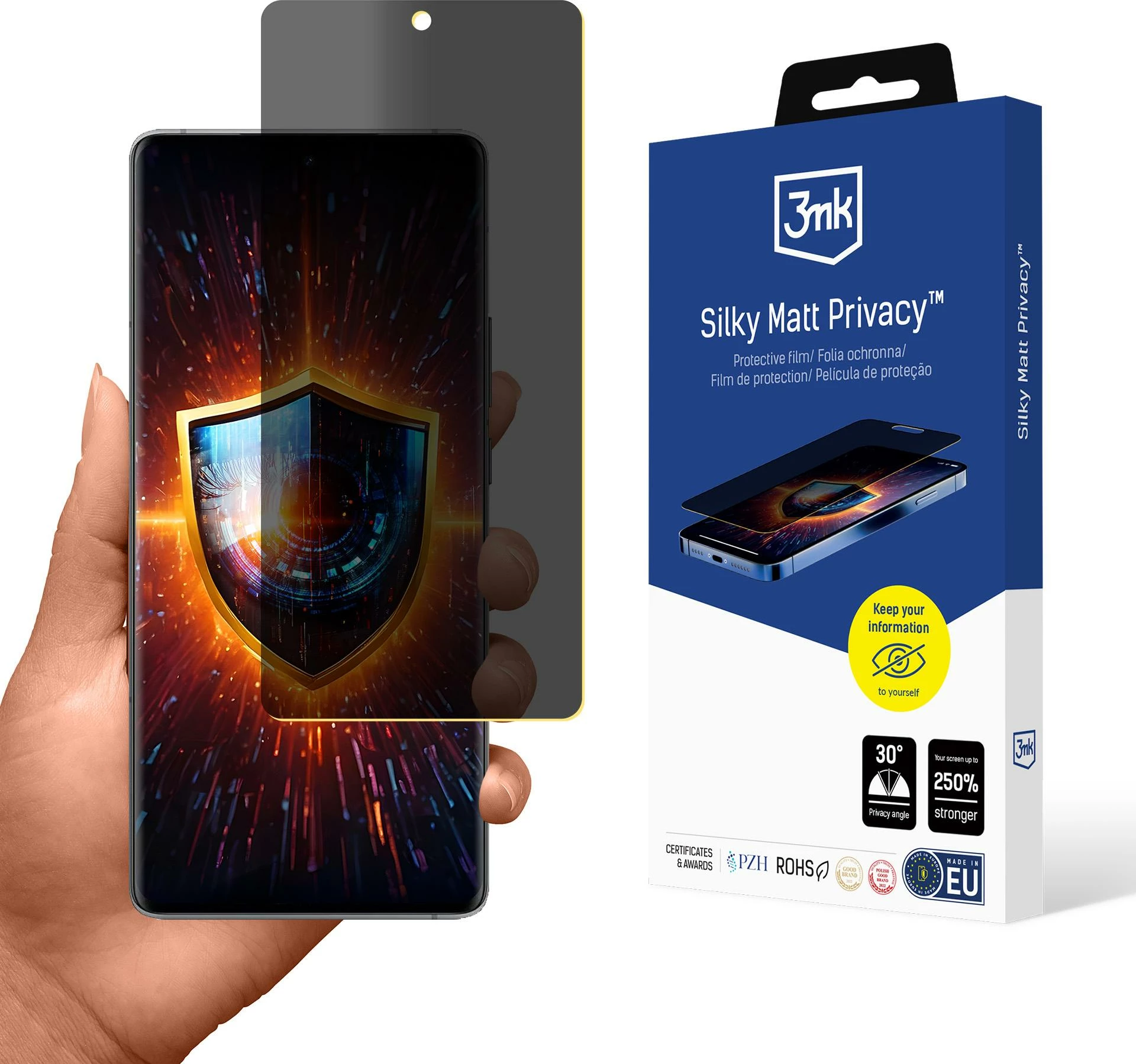 Mbështjellës 3mk Silky Matt Privacy për Vivo X90 Pro, mat, privacy