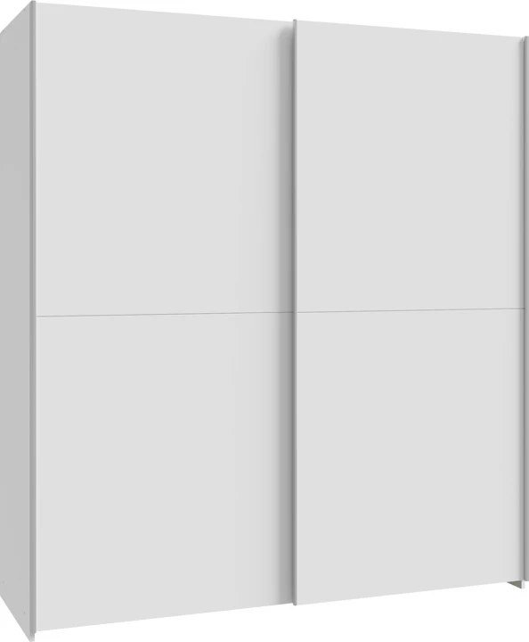 Dollap Noez I me dy dyer rrëshqitëse, ngjyrë e bardhë, 170.5x61x190.5cm