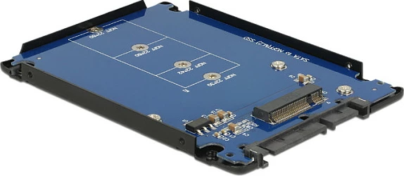 Adapter Delock 62688, M.2 NGFF në 2.5" SATA, 2230-2280, i zi