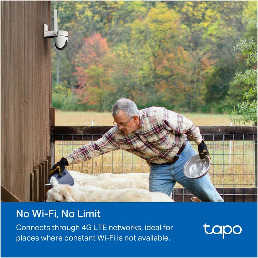 Kamerë sigurie IP outdoor TP-Link Tapo C501GW, 4G LTE Pan/Tilt 360°, IP66, MicroSD deri 512GB, e bardhë
