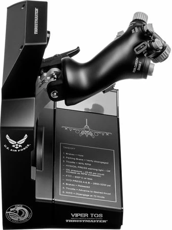 Throttle Quadrant System, Thrustmaster Viper TQS, 21 butona, 5 akse, H.E.A.R.T 16-bit, për PC, Worldwide Version, i zi