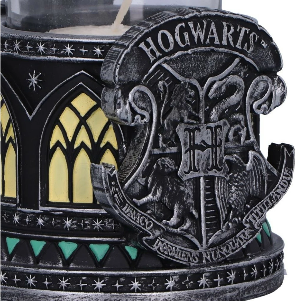 Mbajtëse qiriu NEMESIS NOW Harry Potter Slytherin Tea Light 8 cm, e zezë/jeshile