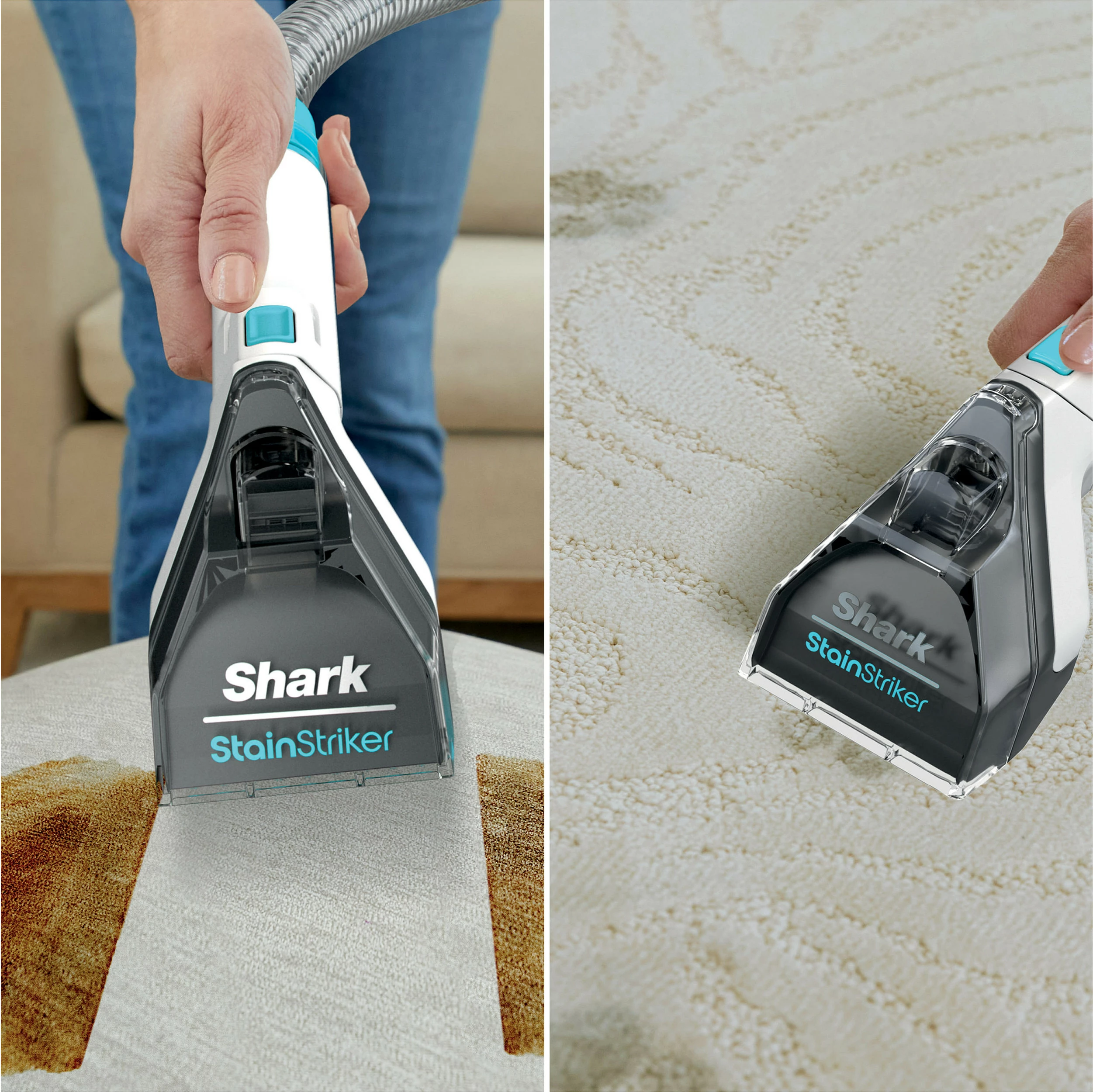 Pastrues njollash për tepih Shark StainStriker PX200EUT, 450W, portativ, i bardhë