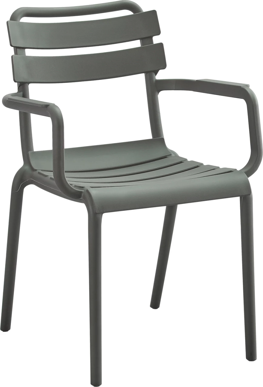 Karrige me krahë polipropileni PHILLY FH6123.04, ngjyrë ulliri, 58,5x49x83,5Hcm