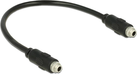 Kabllo audio zgjatëse DeLOCK 3.5mm femër-femër, 0.25m, e zezë