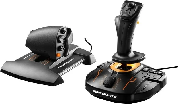 Joystick Thrustmaster T16000M FCS HOTAS për PC, i zi/portokalli