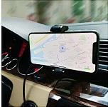 Mbajtëse veture me karikim wireless TerraTec ChargeAir Car, 10W, e zezë