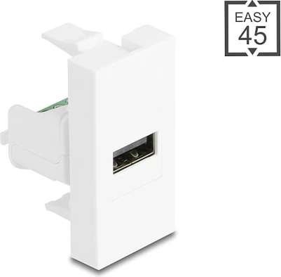 Modul USB DeLOCK 90911 Easy 45, USB-A femër në terminal 5-pin, i bardhë