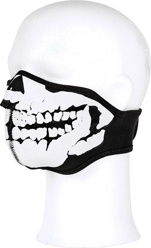 Maskë 101 INC Face mask neoprene skull 3D