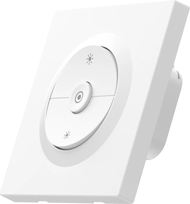 Switch/dimer muri smart Sonoff MINI-ZBDIM-E, ZigBee 3.0, rregullim ndriçimi 0-100%, matje energjie, 220-240V, 86x86mm, i bardhë