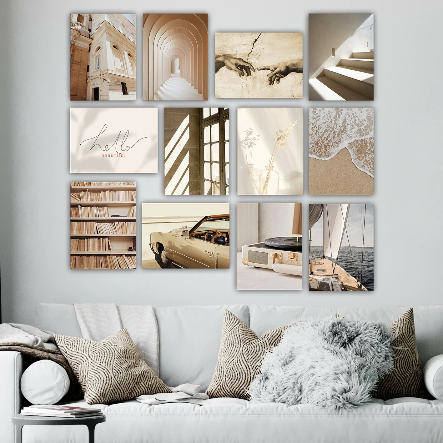 Piktura dekorative MDF (12 copë), Wallity, 12MDF41YS