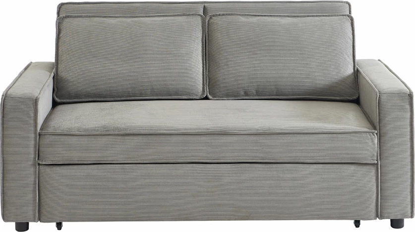 Divan krevat Cubo, 3 vende, ngjyrë gri, 172x90x89cm