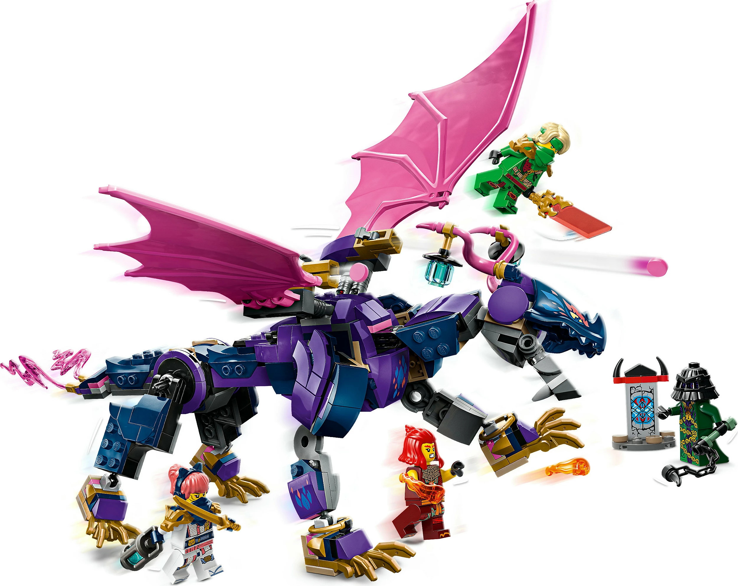 Set ndërtimi LEGO NINJAGO 71842 Rontu Master Dragon, 381 copë, 7+, shumëngjyrësh