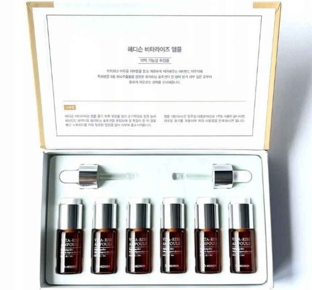 Ampula për fytyrë Dr.HEDISON Vita-Rise Ampoule Brightening për femra 6x10ml