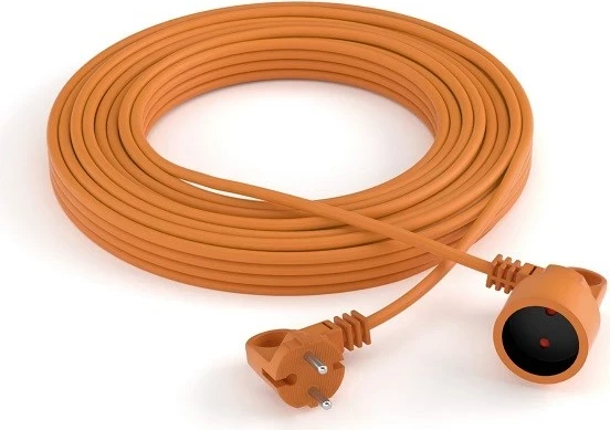 Kabllo zgjatues Acar PS-2P H05VV-F 2X1, 30M, Portokalli