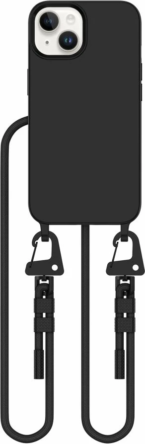 Mbështjellës Tech-Protect Magnecklace për iPhone 14/14 Plus, MagSafe, i zi, me litar