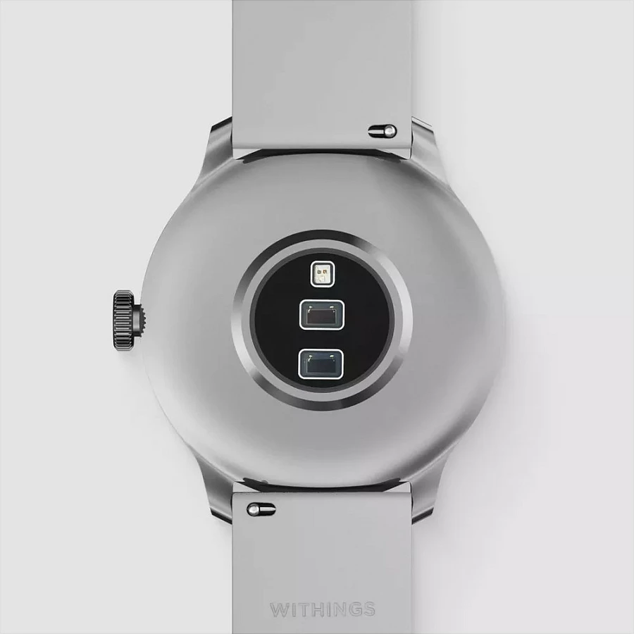 Smartwatch Withings ScanWatch Light, 37mm, OLED, 30 ditë bateri, rrip i bardhë