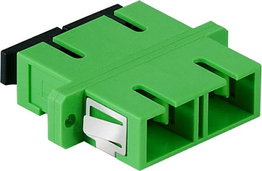 Adapter fibër optike LogiLink SC Duplex, 12 copë, me flanxhë, gjelbër