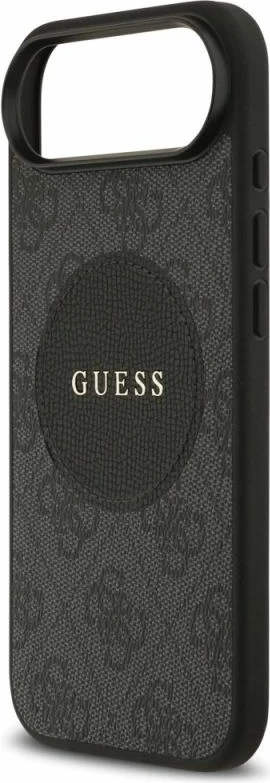 Kapak telefoni Guess 4G Circle Classic Logo MagSafe për iPhone Air, i zi