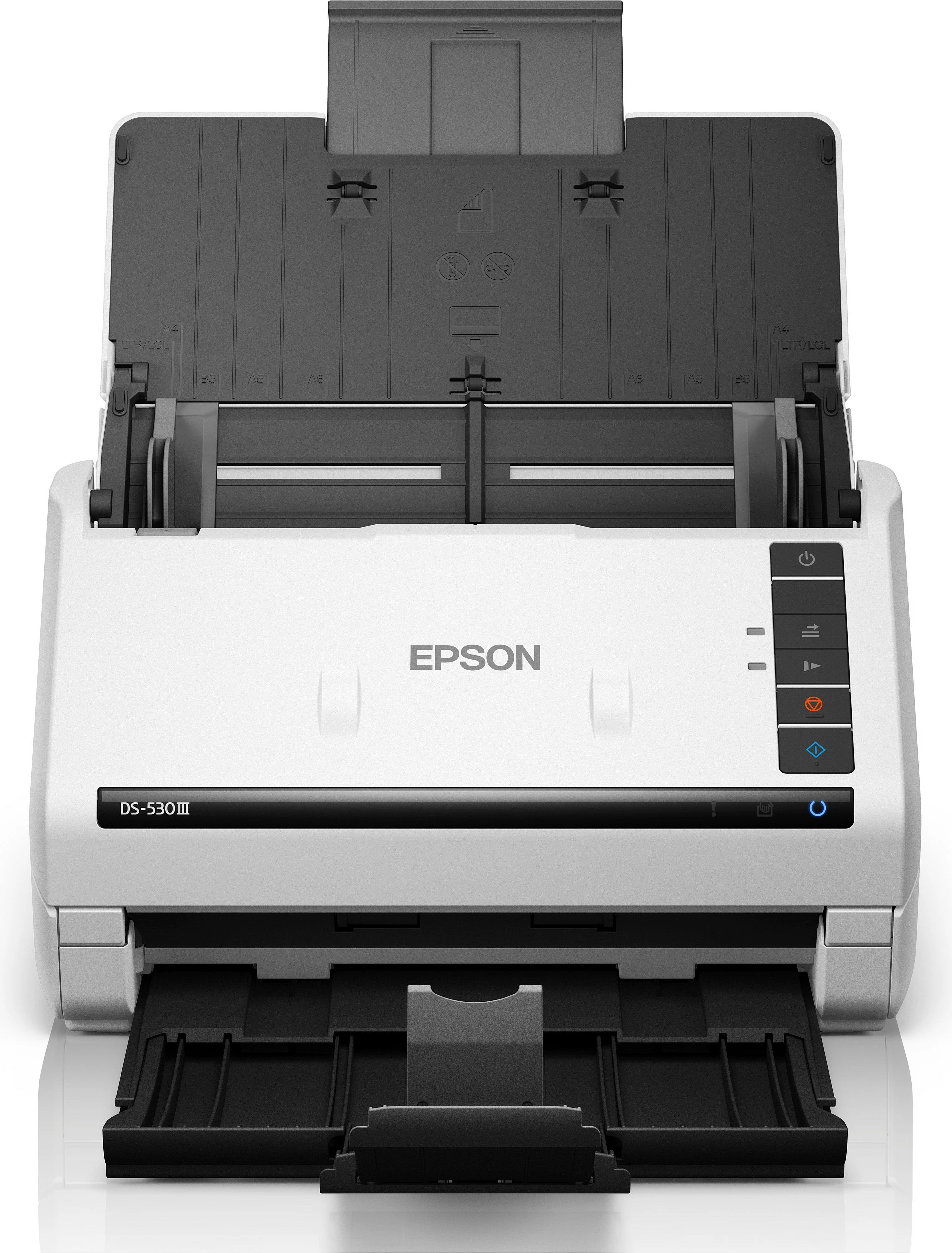 Skaner dokumentesh Epson WorkForce DS-530III, ADF, skanim dyanshëm, bardhë/gri
