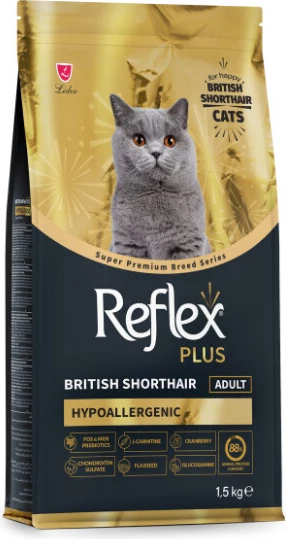 Reflex Plus Hipoalergjik British Shorthair Ushqim për Macen e Rritur 1,5kg