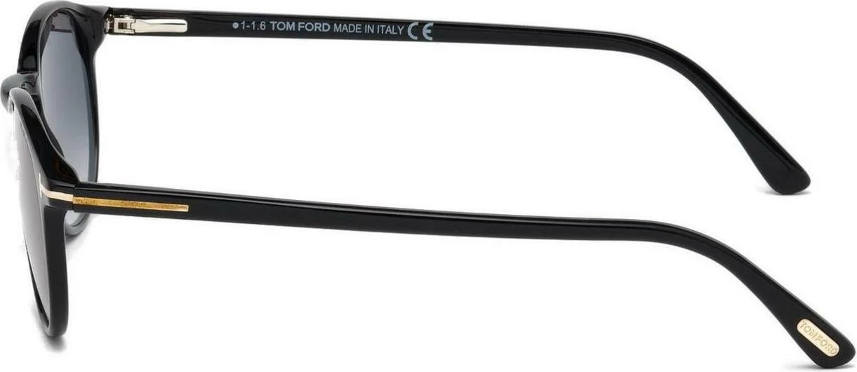 Syze dielli për meshkuj Tom Ford Andrea-02 FT0539 01B, të zeza [Ngjyra: 48]