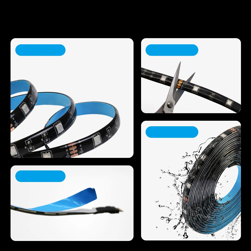 Shirit LED inteligjent Sonoff L2-2M, 2m, RGB, me telekomandë dhe Wi-Fi, i papërshkueshëm nga uji