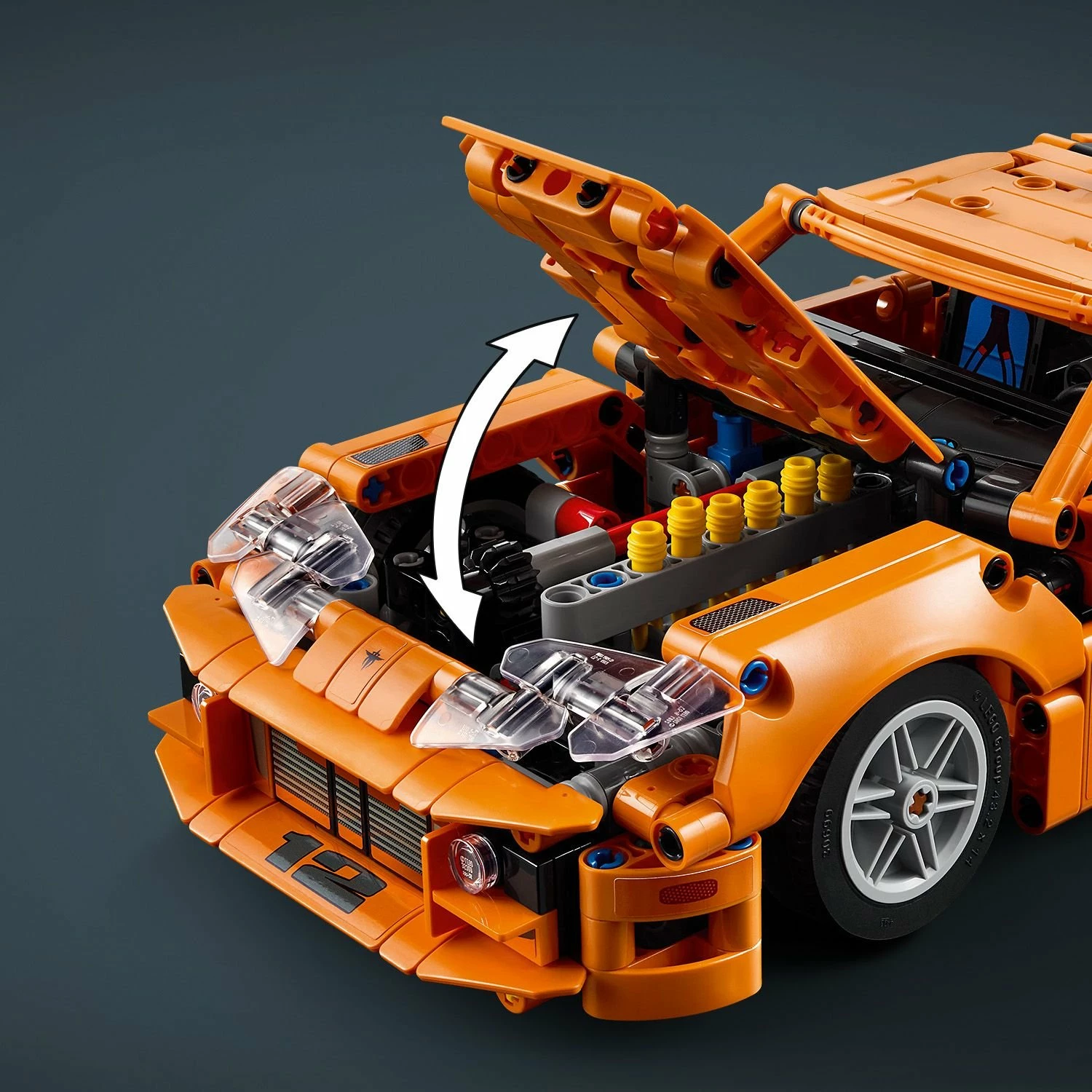 Set LEGO Technic LEGO 42204 Fast and Furious Toyota Supra MK4, 810 pjesë, portokalli